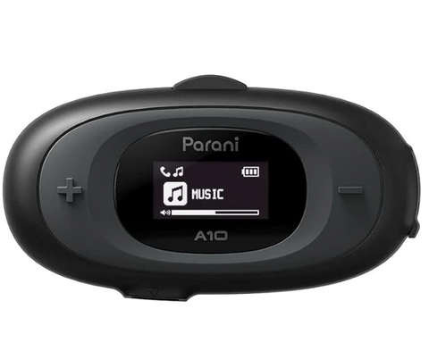 Sena Parani A10 Motorcycle Bluetooth Intercom On Ear Headset (Black)